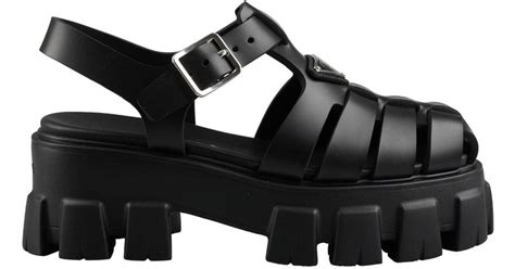 prada rubber cage platform|Luxury Platform Sandals & Heels for Women .